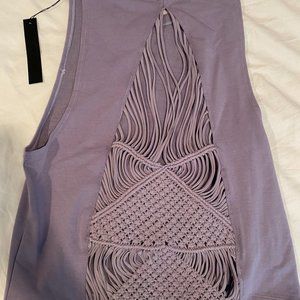 Carbon 38 Purple Active Top Strappy Back